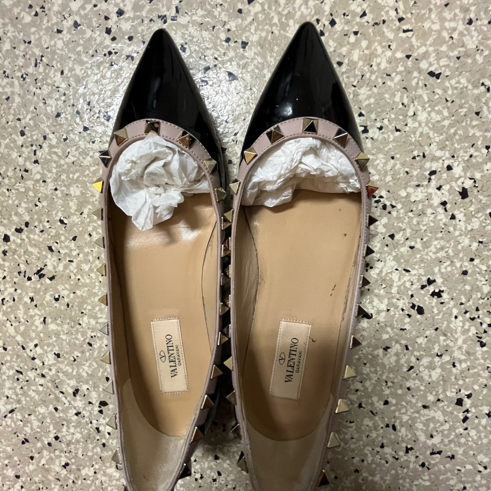 Valentino Black Studded Women's Shoes